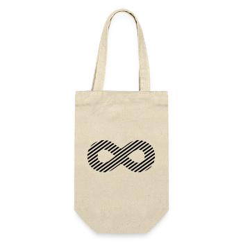 Unendlichkeitszeichen – Zeitloses Symbol Design - Geschenkbeutel für Flaschen - Natur - Vorne