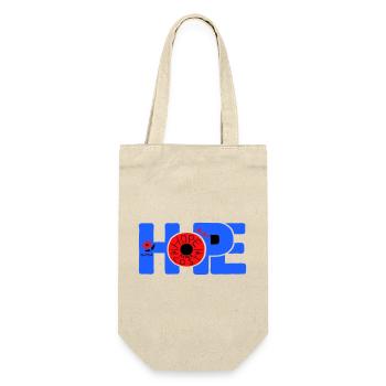Hope Hoffnung - Gift Bag for Bottles - nature - Front