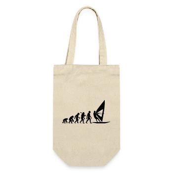 Windsurfer Windsurfing Evolution Für Surfer - Geschenkbeutel für Flaschen - Natur - Vorne