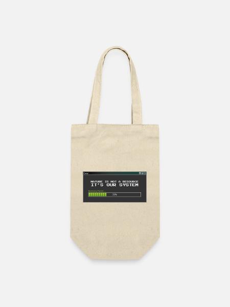 Nature Is Our System - Eco Pixel Art - Geschenkbeutel für Flaschen - Natur