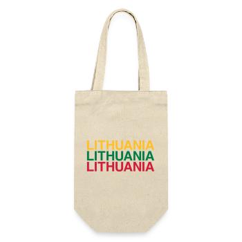 LITHUANIA Lithuania flag - Gift Bag for Bottles - nature - Front