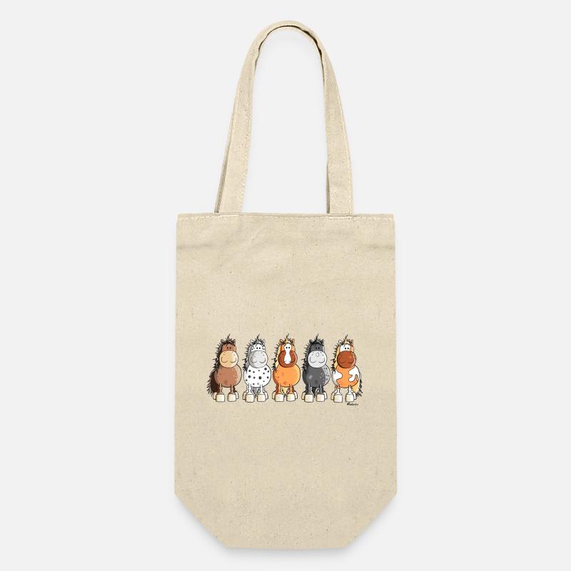 Happy Horses - Gift Bag for Bottles - nature