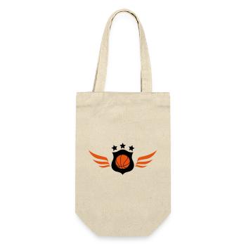 Basketball - Basket Ball - Game - Sport - Player - Geschenkbeutel für Flaschen - Natur - Vorne