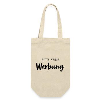 Bitte keine Werbung Aufkleber Briefkasten - Geschenkbeutel für Flaschen - Natur - Vorne