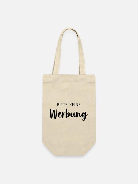 Bitte keine Werbung Aufkleber Briefkasten - Geschenkbeutel für Flaschen - Natur