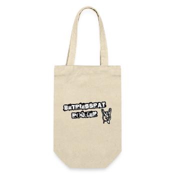 Betriebsrat Rocker white background - Geschenkbeutel für Flaschen - Natur - Vorne
