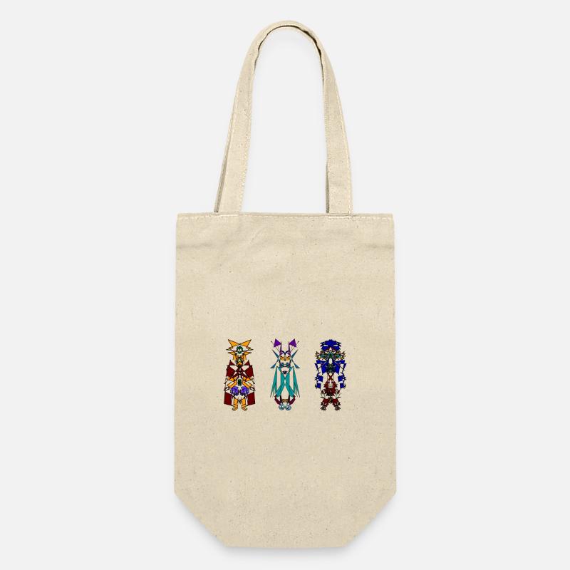 3-Kachinas - Geschenkbeutel für Flaschen - Natur