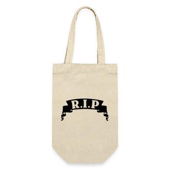 Menüband-RIP-Banner - Geschenkbeutel für Flaschen - Natur - Vorne