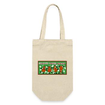 juhuuuu endlich Rentier - Geschenkbeutel für Flaschen - Natur - Vorne