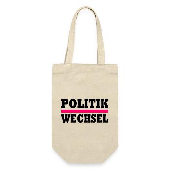 politikwechsel - Geschenkbeutel für Flaschen - Natur - Vorne