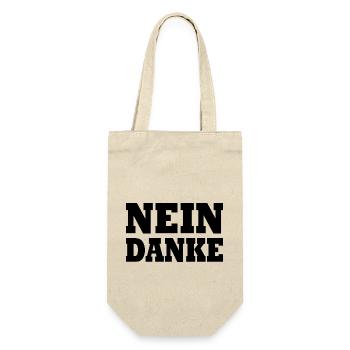 Nein danke - Geschenkbeutel für Flaschen - Natur - Vorne