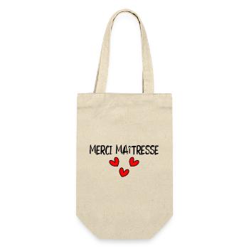 MISTRESS. THANK YOU. THANK YOU MISTRESS. GIFT - Gift Bag for Bottles - nature - Front