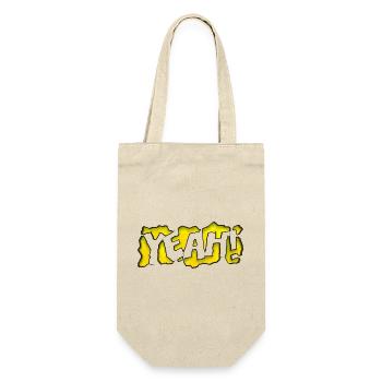Yellow Graffiti 'Yeah!' - Gift Bag for Bottles - nature - Front
