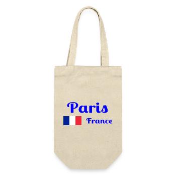 Paris, France- Imprimés élégants - Sac à bouteille - nature - Devant