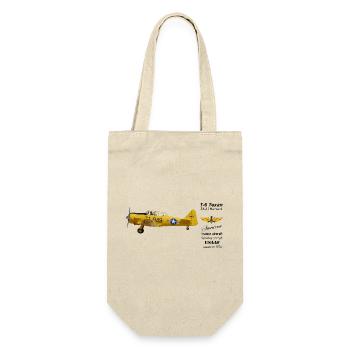 T-6 Texan - Geschenkbeutel für Flaschen - Natur - Vorne