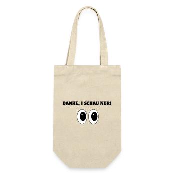 Danke, i schau nur! - Geschenkbeutel für Flaschen - Natur - Vorne