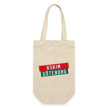 Logo du bloc de couleur Askim Göteborg - Sac à bouteille - nature - Devant