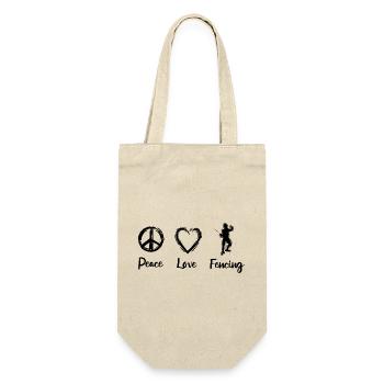 Love of fencing - Gift Bag for Bottles - nature - Front
