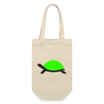 Drawn Turtle - Gift Bag for Bottles - nature - Front