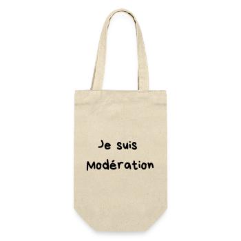 Je bois avec moderation - 2 - Sac à bouteille - nature - Devant