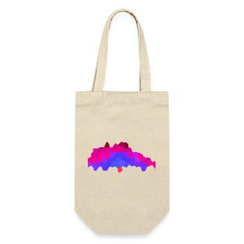 Berry Neon Horizon - Gift Bag for Bottles - nature - Front