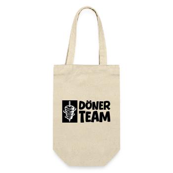 Döner Team - Geschenkbeutel für Flaschen - Natur - Vorne