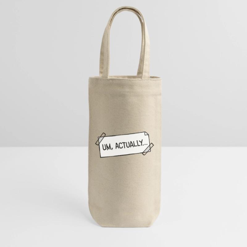 To Actually Stick Notes Nerd Smartass Logo Gift Bag for Bottles