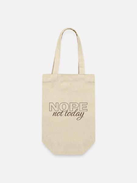 Chemise « Pas aujourd’hui » – Un t-shirt introverti drôle qui dit - Sac à bouteille - nature