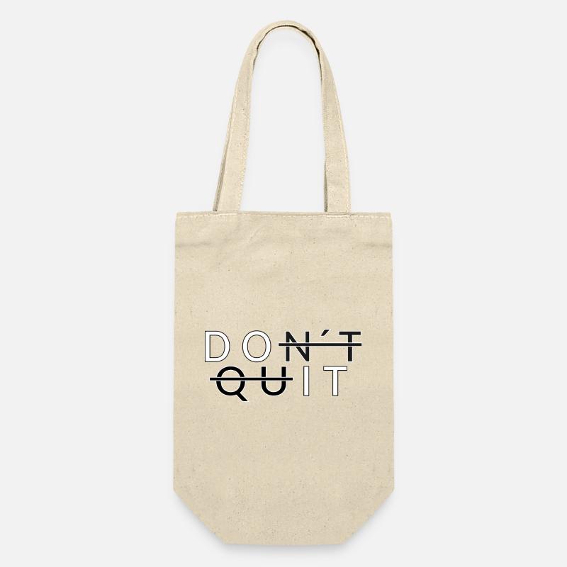 Don ́t Quit _Do It - Gift Bag for Bottles - nature