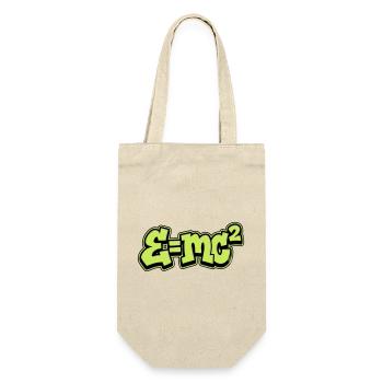 Einstein Formula Graffiti - Gift Bag for Bottles - nature - Front