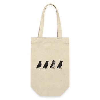 Pigeon Imposter – Crow Disguise Meme - Geschenkbeutel für Flaschen - Natur - Vorne