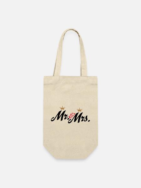 hochzeit - Geschenkbeutel für Flaschen - Natur