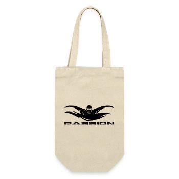 Swimming - Geschenkbeutel für Flaschen - Natur - Vorne