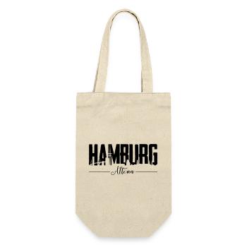 Hamburg Altona, City Shirt - Geschenkbeutel für Flaschen - Natur - Vorne