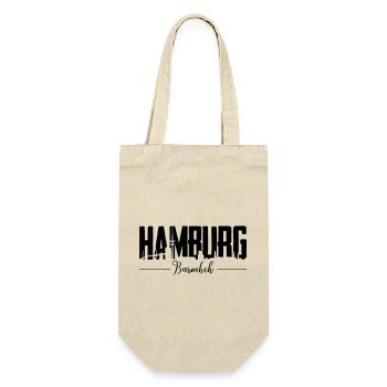 Hamburg Barmbek, HH-City - Geschenkbeutel für Flaschen - Natur - Vorne