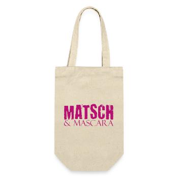 Muddy run shirt mud Matsch Laufshirt Team Mascara - Geschenkbeutel für Flaschen - Natur - Vorne