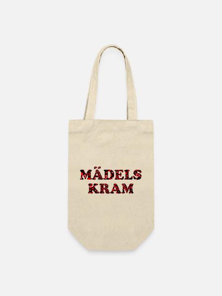 MÄDELS Kram - für Alles was die Frau so braucht - Geschenkbeutel für Flaschen - Natur