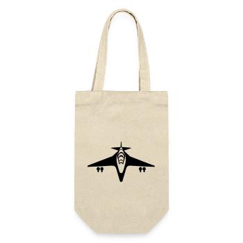 Avion de chasse - Sac à bouteille - nature - Devant