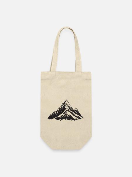 Berge Symbol Bergsteigen - Geschenkbeutel für Flaschen - Natur