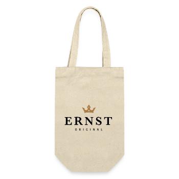 Ernst - Geschenkbeutel für Flaschen - Natur - Vorne