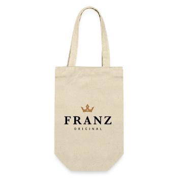 Franz - Geschenkbeutel für Flaschen - Natur - Vorne