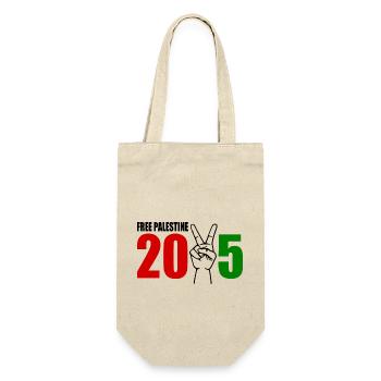 Free palestine 2025 - Gift Bag for Bottles - nature - Front