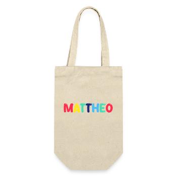 Nom - Mathéo - Sac à bouteille - nature - Devant
