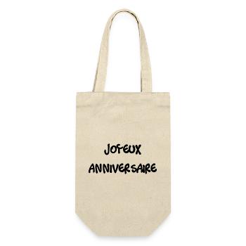 HAPPY BIRTHDAY. HAPPY BIRTHDAY. ANNIVERSARY. - Gift Bag for Bottles - nature - Front