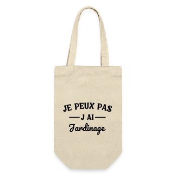 J peux pas j ai Jardinage - Sac à bouteille - nature - Devant
