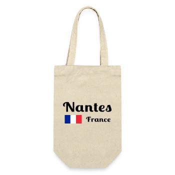 Nantes France- Stylish prints - Gift Bag for Bottles - nature - Front