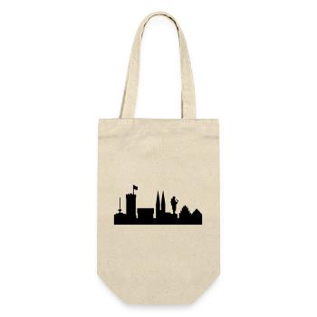 Bielefeld Skyline - Geschenkbeutel für Flaschen - Natur - Vorne