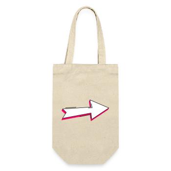 Abstrakte Neon Pfeil Illustration - Geschenkbeutel für Flaschen - Natur - Vorne