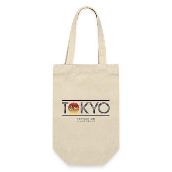 Tokio Neon Sonne Motiv - Geschenkbeutel für Flaschen - Natur - Vorne