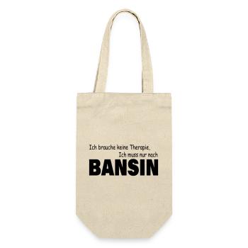 Therapie BANSIN - Geschenkbeutel für Flaschen - Natur - Vorne